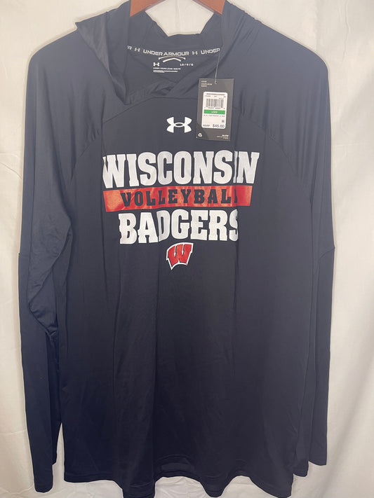 Wisconsin Volleyball Long Sleeve with Hood