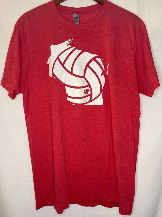 Wisconsin Volleyball Red T-Shirt