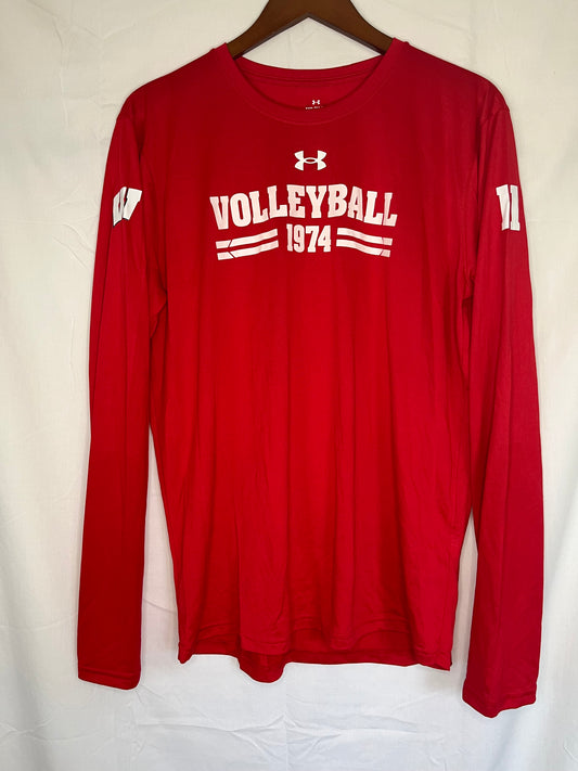 Long Sleeve Practice Shirt Red